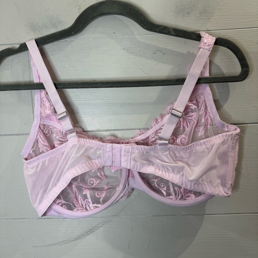 Soma Sensuous Lace Unlined Balconette Bra - Light Purple Size 40D - Picture 2 of 8